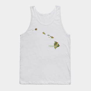 Hawaii State Map Board Games Tank Top